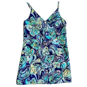 SOLD Lilly Pulitzer SILK Lela Slip Dress in “Hanging With The Fronds”